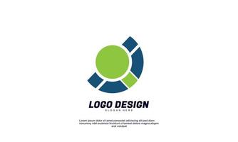 abstract creative idea logo brand identity for economy finance business and company logo design template colorful vector