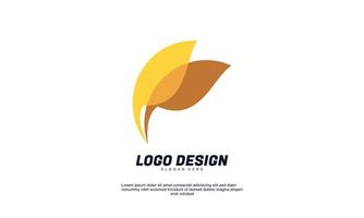 logotipo de diseño de degradado multicolor transparente de empresa creativa abstracta de vector de stock
