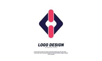 awesome stock vector modern rectangle company design logo element with template best for identity and logotypes