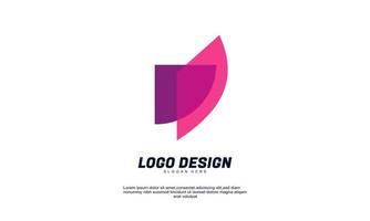 stock creative modern business icon design shape element with company template best for brand identity vector