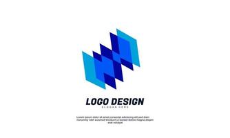 stock vector abstract creative modern business icon design shape element with business template best for brand identity