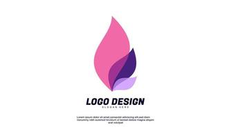 stock abstract creative idea flower for company building or business transparent color design template