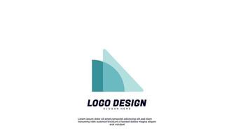 stock vector abstract creative idea circle for brand identity company corporate or business transparent color design template