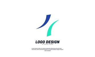 stock vector abstract creative simple illustration consult logo for financial company