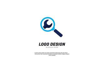 colección de servicios de icono de negocio de búsqueda creativa de vector de stock para logotipo de identidad corporativa