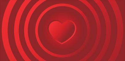 valentine's day red background vector