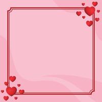 social media template background for valentine's day vector