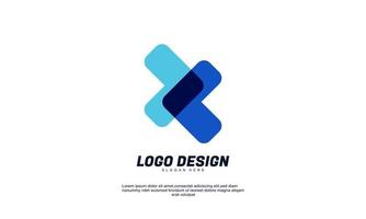 elementos de logotipo de diseño de icono moderno abstracto creativo mejor para la identidad de marca comercial y logotipos de la empresa vector