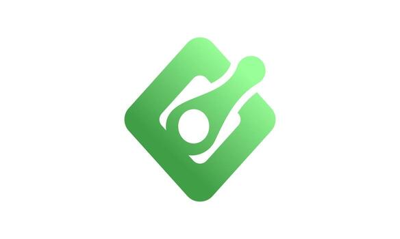 logotipo o icono de la empresa de negocios de triángulo moderno único abstracto que utiliza un diseño combinado y estructurado vector