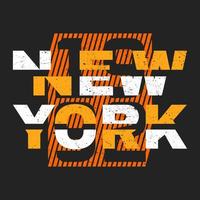 diseño de camiseta de tipografía de nueva york 1992 vector