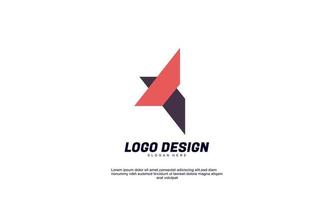 abstract creative business company logo design ideas design template vector