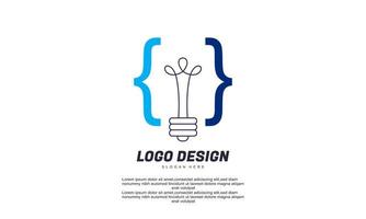 stock vector abstract finance and blub identity design elements vector flat design