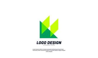 awesome creative company brand with multicolored transparent and flat design vector