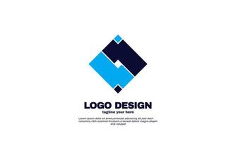 plantilla de diseño de logotipo de negocio de empresa llamativa simple abstracta de vector de stock