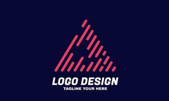 abstract triangle tech Data Logo Creative Data Logo Best Data supply system vector