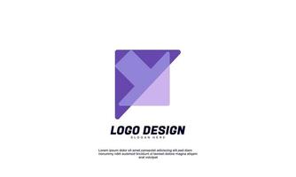 abstract creative idea for business corporate transparent color design template vector