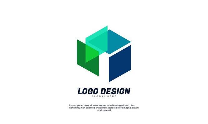 stock vector abstract creative modern icon design logo element with company business card template best for brand and logo