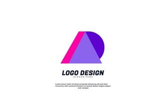 stock abstract creative modern business icon design shape element with building template best for brand identity vector