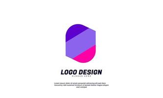 abstract creative idea for building or corporate transparent color design template vector