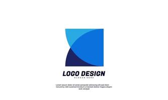 stock vector abstract creative idea circle for brand company corporate or business transparent color design template