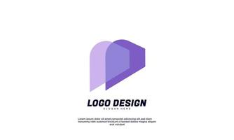 awesome creative idea for building or corporate transparent color design template vector