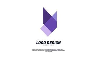 stock abstract company colorful logo design modern minimal style vector emblem sign flat design