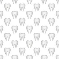 Tooth seamless pattern vector