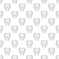 Tooth seamless pattern vector