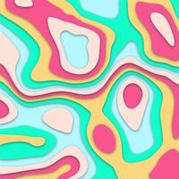 Abstract colorful papercut background design vector