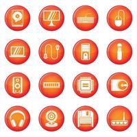 Computer icons vector set