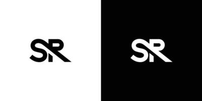 Modern and elegant SR initials logo design