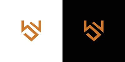 diseño de logotipo de iniciales ws moderno y elegante vector