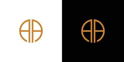 Modern and elegant AA initials logo design 1 vector