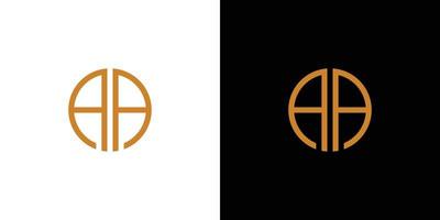 Modern and elegant AA initials logo design 1 vector