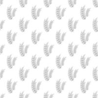 Spike of wheat seamless pattern vector