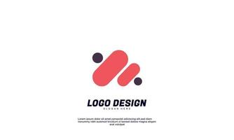 stock vector abstract shape logo modern for company collections colorful design