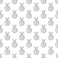 Medal for first place seamless pattern vector