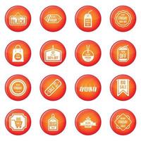 Black Friday icons vector set