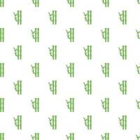 Bamboo pattern, cartoon style vector