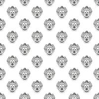 Clown seamless pattern vector