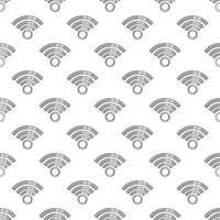Icon wifi seamless pattern vector