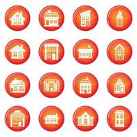 House icons vector set