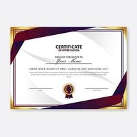 Creative Certificate of Appreciation Award Template vector