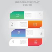 visualización de datos comerciales. diagrama del proceso. elementos abstractos de gráfico, diagrama con pasos, opciones, partes o procesos. plantilla de negocio vectorial para presentación. concepto creativo para infografía. vector