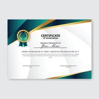 Creative Certificate of Appreciation Award Template vector