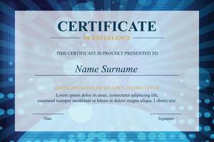 Creative Certificate of Appreciation Award Template vector