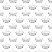 Bath for baby seamless pattern vector