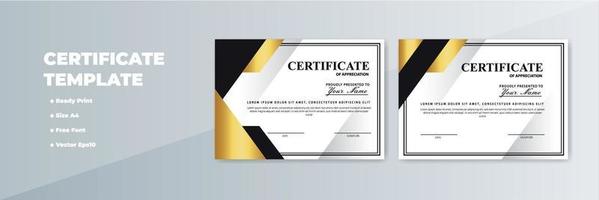 Creative Certificate of Appreciation Award Template vector