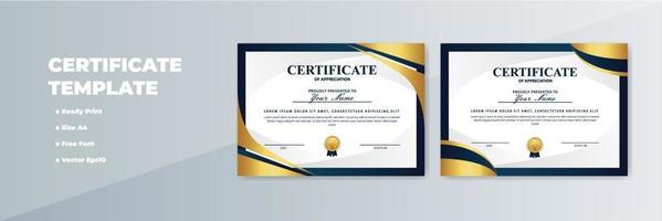 Creative Certificate of Appreciation Award Template vector