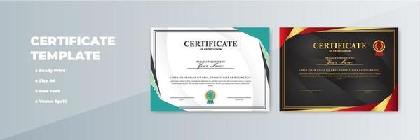 Creative Certificate of Appreciation Award Template vector